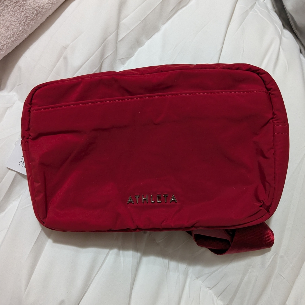 Athleta Red Crossbody Bag